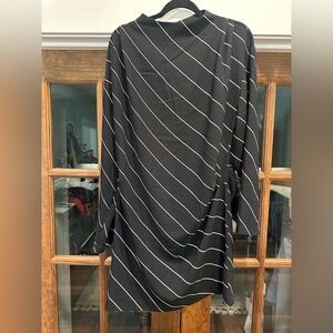 EUC H&M‎ Size Large Womens Striped Black Women's Dress